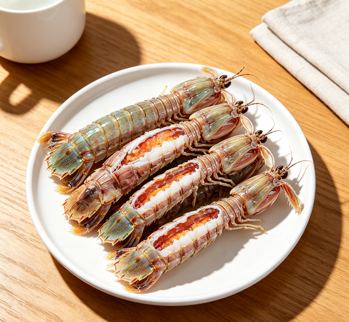 Fresh, Plump Mantis Shrimp - A Gourmet Seafood Delight