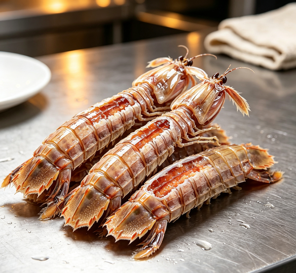 Fresh, Plump Mantis Shrimp - A Gourmet Seafood Delight