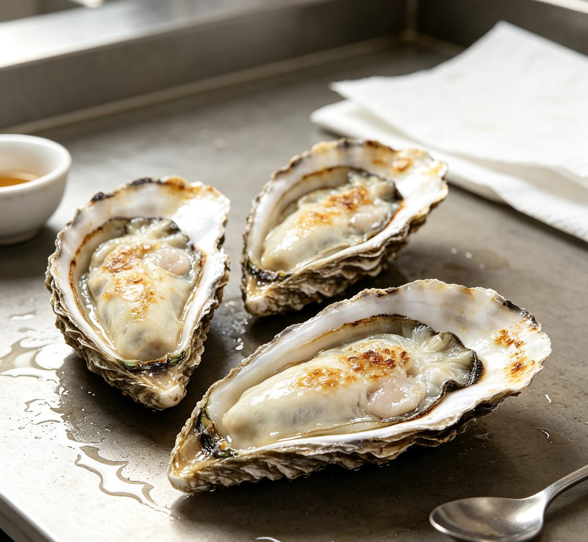 Ocean's Finest: Freshly Grilled Oysters, Ready to Savor